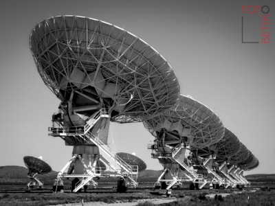 This is a very subtle re-edit of a photo of the Very Large Array (VLA) in Magdalena, New Mexico. My <a href="https://www.flickr.com/photos/wrherndon/48109937392/in/album-72177720315376572">most recent edit (2019)</a> still had too much noise in the sky and didn't really do justice to the deep shadows. This version is much better.