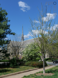 Saint Gabriel Catholic Church as seen from Grant Circle -
Petworth, Washington, District of Columbia, Unites States